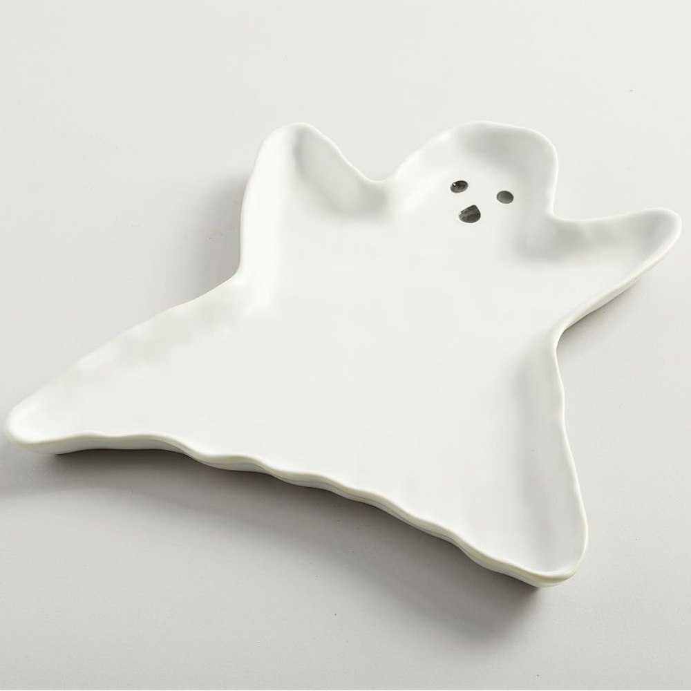 Pottery Barn Cute and Spooky Large Ghost Shaped Serving Tray 👻